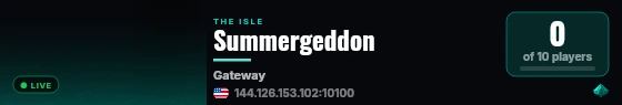 Summergeddon live status badge