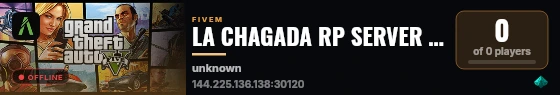 LA CHAGADA RP SERVER ROL CERIO ENTRA ASER HISTORIA live status badge