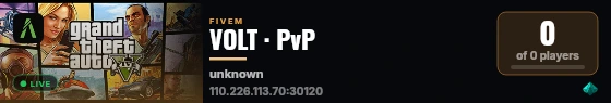 VOLT · PvP live status badge