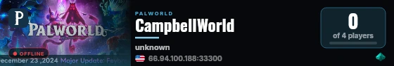 CampbellWorld live status badge
