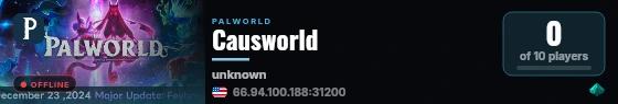 Causworld live status badge