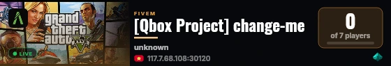 [Qbox Project] change-me live status badge