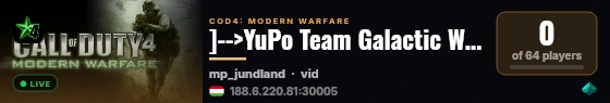 ]-->YuPo Team Galactic Warfare Mod<--[ live status badge