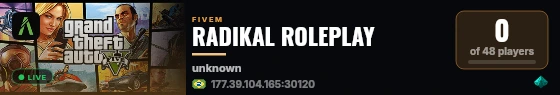 RADIKAL ROLEPLAY live status badge