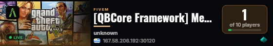 [QBCore Framework] Memories RP live status badge