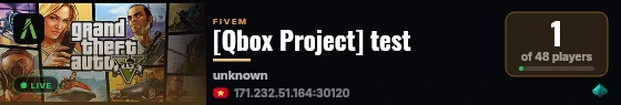 [Qbox Project] test live status badge