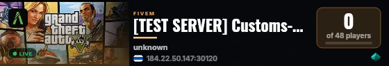 [TEST SERVER] Customs-Script live status badge