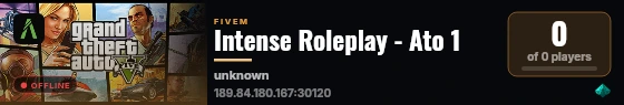 Intense Roleplay - Ato 1 live status badge