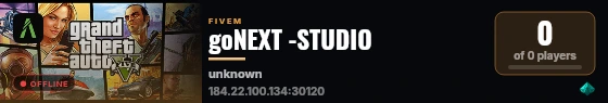 goNEXT -STUDIO live status badge