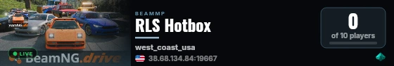 RLS Hotbox live status badge