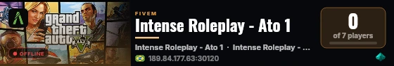Intense Roleplay - Ato 1 live status badge