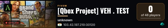 [Qbox Project] VEH . TEST live status badge