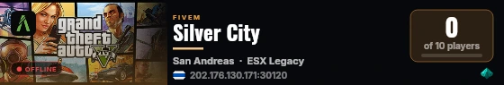 Silver City live status badge