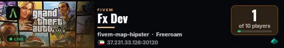 Fx Dev  live status badge