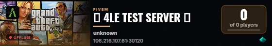 🔥 4LE TEST SERVER 🔥 live status badge