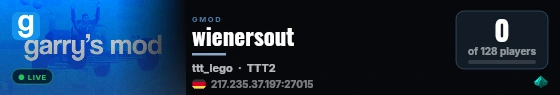 wienersout live status badge
