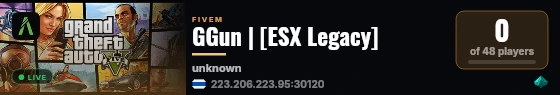 GGun | [ESX Legacy] live status badge
