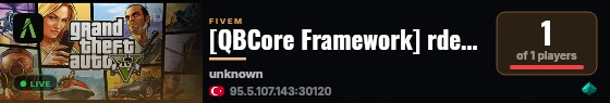 [QBCore Framework] rdevQB live status badge