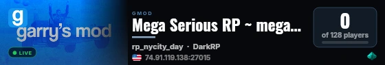 Mega Serious RP ~ megas.games live status badge