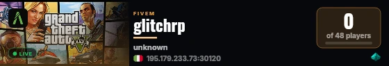 glitchrp live status badge