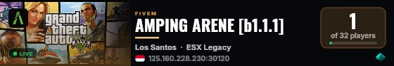 AMPING ARENE [b1.1.1] live status badge