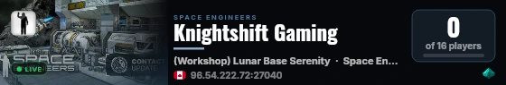 Knightshift Gaming live status badge