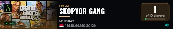 SKOPYOR GANG live status badge