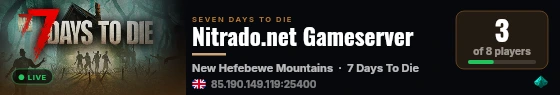 Nitrado.net Gameserver live status badge