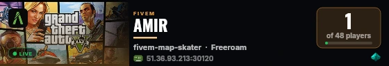 AMIR live status badge