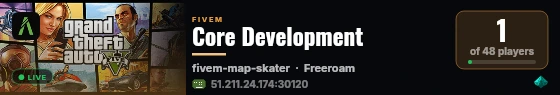 Core Development live status badge