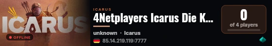 4Netplayers Icarus Die Kumpelklopper live status badge