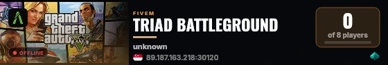TRIAD BATTLEGROUND live status badge