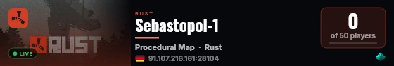 Sebastopol-1 live status badge