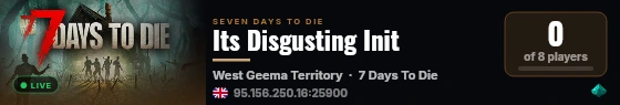 Its Disgusting Init live status badge