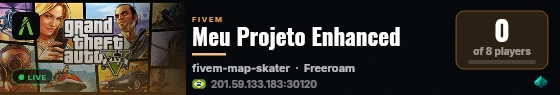 Meu Projeto Enhanced live status badge