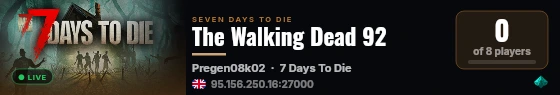 The Walking Dead 92 live status badge