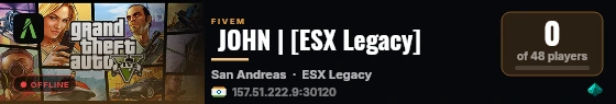  JOHN | [ESX Legacy] live status badge