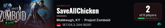 SaveAllChicken live status badge