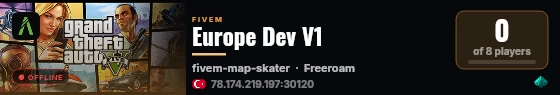 Europe Dev V1 live status badge