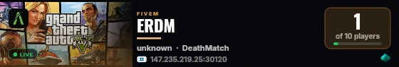 ERDM live status badge