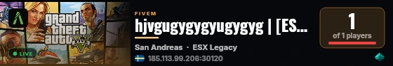 hjvgugygygyugygyg | [ESX Legacy] live status badge