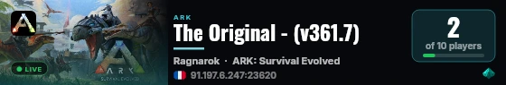 The Original - (v361.7) live status badge