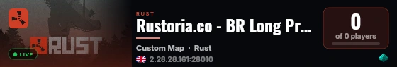 Rustoria.co - BR Long Preview Server (Map #5) live status badge