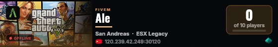 Ale live status badge