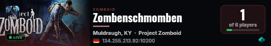 Zombenschmomben live status badge