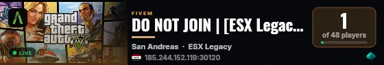 DO NOT JOIN | [ESX Legacy] live status badge