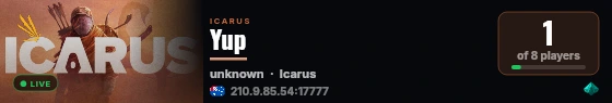 Yup live status badge
