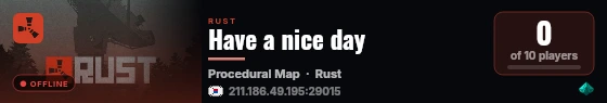 Have a nice day live status badge