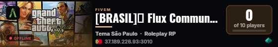 [BRASIL]✅ Flux Community #WIPE HOJE FACs LIVRES live status badge