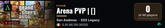Arena PVP | [] live status badge